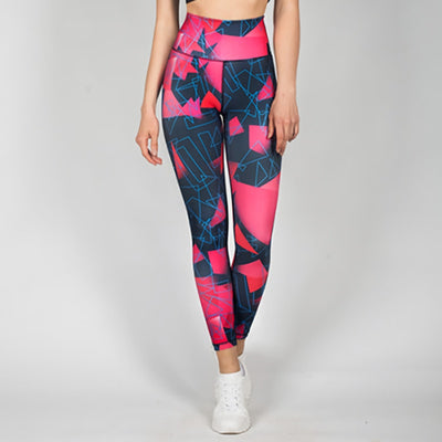 Print Elastic Skinny Leggings - Myfashionglobe