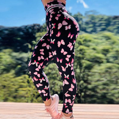 3D Butterfly Printing Leggings - Myfashionglobe